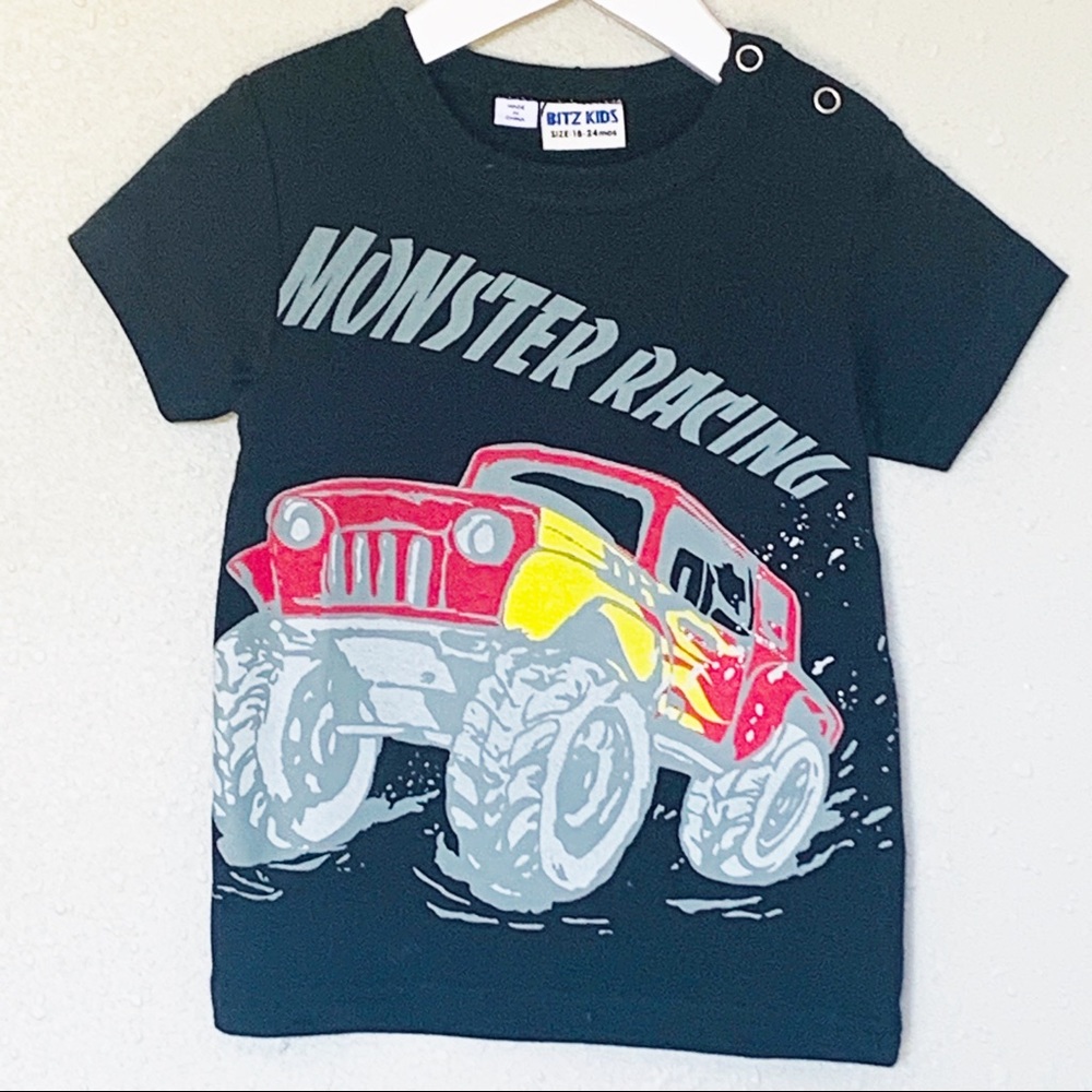 Bitz Kids | Monster Truck Racing Short Sleeve Tee